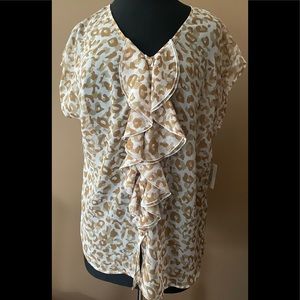 Relativity Women's Walk the Line Semi-Sheer Top 1X-New